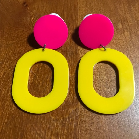 Drop Earrings Yellow/Pink for sale  Brand: unknown - Picture 2 of 7
